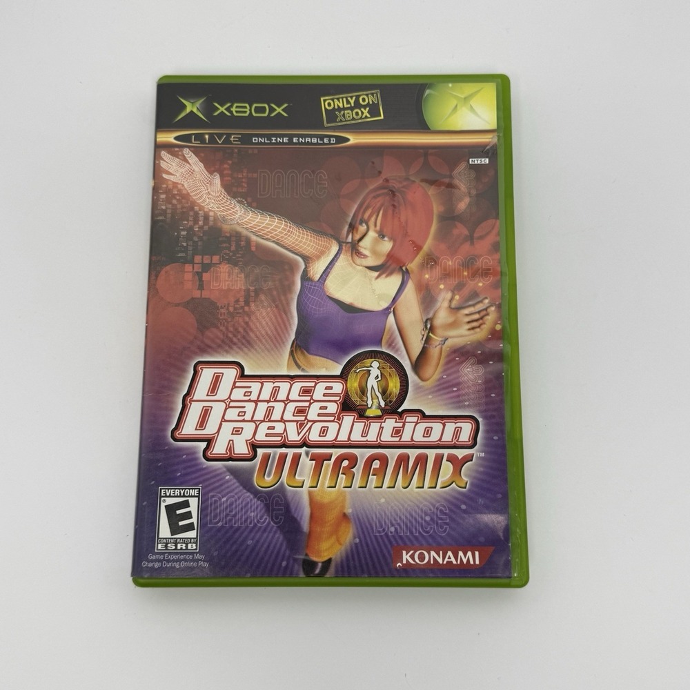 Dance Dance Revolution Ultramix (Microsoft Xbox, 2003) Case‎ and Game Only Works